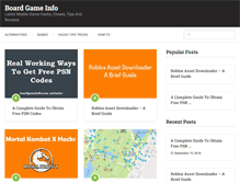 Tablet Screenshot of boardgameinfo.com
